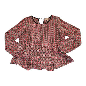 Eyelash Couture XL Sheer Multicolor Long Sleeve Shirt